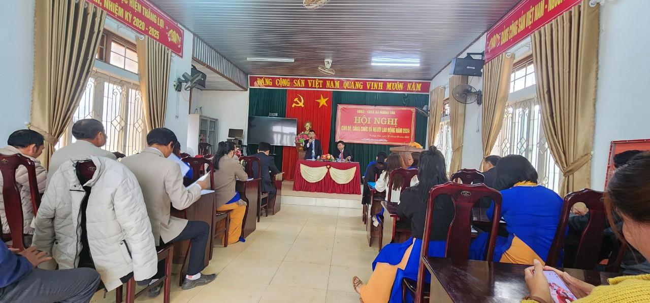 Xã Hướng Tân tổ chức Hội nghị CBCC, người lao động năm 2024